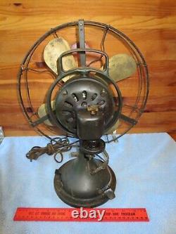 Antique GE General Electric Fan 4 Blades Oscillating Vintage S-H50302 Working