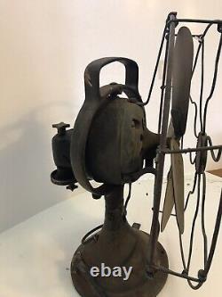 Antique GE General Electric Table Fan 12 Pat 1906 WORKS. Revised Listing
