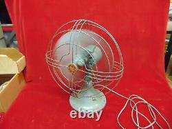 Antique GE Vortalex 3 Blade Oscillating Electric Fan No. 84-Size 15x12