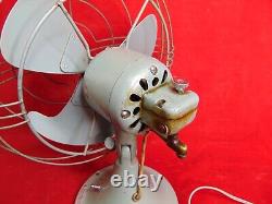 Antique GE Vortalex 3 Blade Oscillating Electric Fan No. 84-Size 15x12