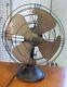 Antique Ge Desk Mount Fan. 3 Speed Oscillating In Working Condition