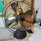 Antique General Electric Brass Oscillating Fan Np16652 Form Ae2 Type Aou Works