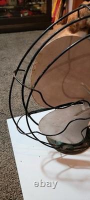 Antique GENERAL ELECTRIC Oscillating 16 Blade Fan Type AOU GE Fan 3 Speed READ