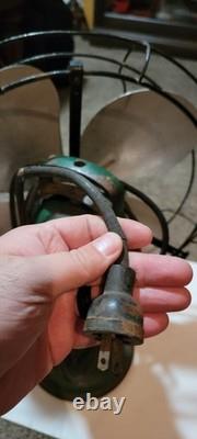 Antique GENERAL ELECTRIC Oscillating 16 Blade Fan Type AOU GE Fan 3 Speed READ