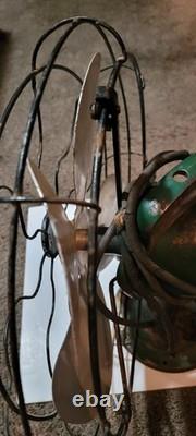 Antique GENERAL ELECTRIC Oscillating 16 Blade Fan Type AOU GE Fan 3 Speed READ