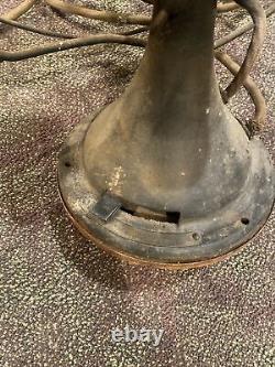 Antique General Electric 16 Oscillating Brass Bell Blade GE Fan WORKS! 75425