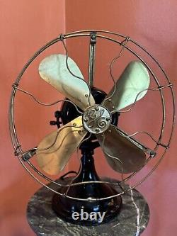 Antique General Electric Blade Blade Tabletop Fan -Working