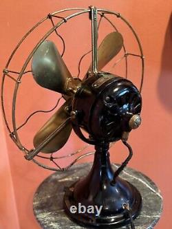 Antique General Electric Blade Blade Tabletop Fan -Working