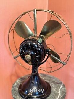 Antique General Electric Blade Blade Tabletop Fan -Working