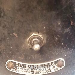 Antique General Electric Cast Iron Oscillating Fan, 110/ 120, 60 Cyc. No 20227