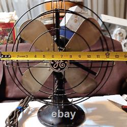 Antique General Electric Cast Iron Oscillating Fan, 110/ 120, 60 Cyc. No 20227