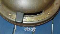 Antique General Electric GE 12 Oscillating Brass Blade Desk Fan AOU AD1 Working