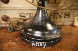 Antique General Electric GE Brass Blade Fan Industrial Brass Cage 12 Vintage