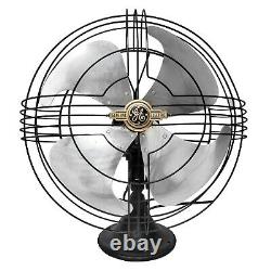 Antique General Electric Large Art Deco Vortalex Oscillating Fan 16 Inch blade