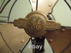 Antique General Electric Vortalex Fan FM10V1 Art Mid Century Deco Working READ