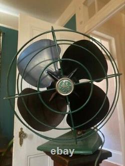 Antique Green General Electric GE Vintage Fan