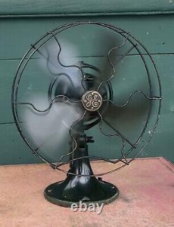 Antique Green General Electric GE Vintage Old Fan 19X263 Small Desk
