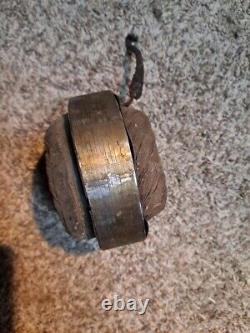 Antique VTG General Electric GE Brass Blade Fan Motor Stator