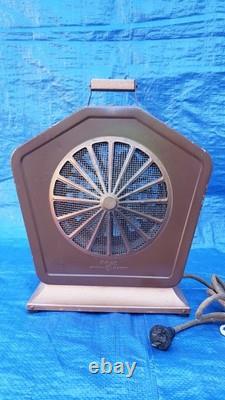 Antique Vintage Electric Heater Fan GE Hotpoint Art Deco Works General Electric