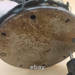 Antique Vintage GE General Electric 4 Brass Blade Oscillating Desk Fan Cast Iron