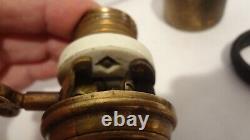 Antique socket Edison General Electric moving tongue circa 1890 porcelain