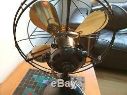 Antique / vintage General Electric Company GEC art deco electric desk fan