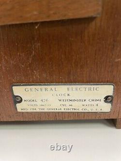 Antique/vintage General Electric, Westminster chiming Clock. Model number 426