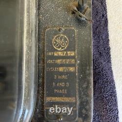 Antique vintage General Electric polyphase whatthour electric meter type d6