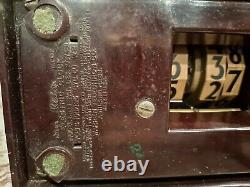 Art Deco General Electric Telechron Flip Clock 8B11 Bakelite Works Unrestored