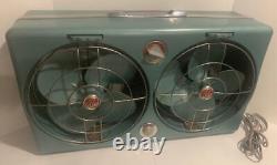 Awesome Vintage General Electric Dual Twin Swivel Fan-works Great