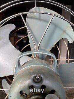 BIG Vintage General Electric Standing Table Fan WORKS GREAT AWESOME SHAPE