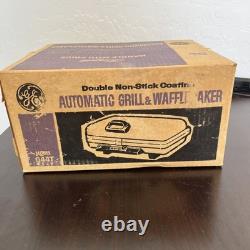 BRAND NEW IN BOX? VINTAGE 1970's GE G44T waffle Maker Made In USA