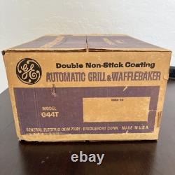 BRAND NEW IN BOX? VINTAGE 1970's GE G44T waffle Maker Made In USA