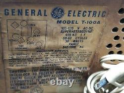 Beautiful Vintage General Electric working old tube radio looks great no cracks