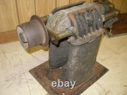 Bipolar electric motor circa 1880s antique belt driven dynamo, early not Edison