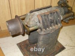 Bipolar electric motor circa 1880s antique belt driven dynamo, early not Edison