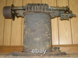 Bipolar electric motor circa 1880s antique belt driven dynamo, early not Edison