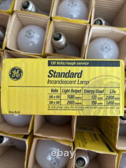 Bulb, Rough Service, New Vintage GE 150W, 2065 Lumen, Price For (50) shipping 60