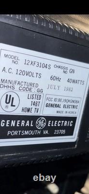 CRT TV General Electric 12XF3104S Vintage Television Tube TV Model 12XF3104S
