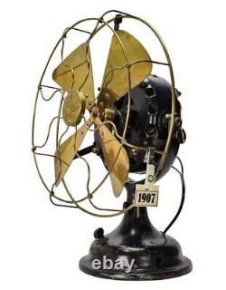 Circa 1907 12 Trunnion Mount GE Pancake Desk Fan