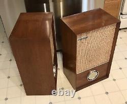 Cool Vintage Working 1959 Mid Century Modern? General Electric G-501 GE Speakers