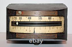 Early 1900's (1915) Antique Vintage Thomson Voltmeter General Electric Co