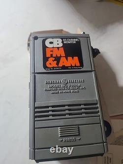 GE AM/FM Portable Radio CB Monitor Model 7-2912A General Electric Vintage Tested