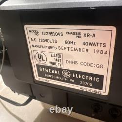 GE General Electric 12XR5104S TV 12 Portable Television Vintage 1984