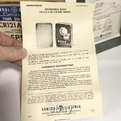 GE General Electric 24 Hour Dial Control Time Switch CR121A With Box Vintage