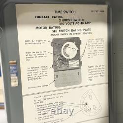 GE General Electric 24 Hour Dial Control Time Switch CR121A With Box Vintage