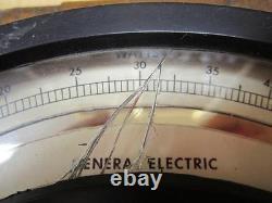 GE General Electric 3883854 Vintage Watt Meter witho Lid Cracked Face