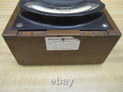 GE General Electric 3883854 Vintage Watt Meter witho Lid Cracked Face