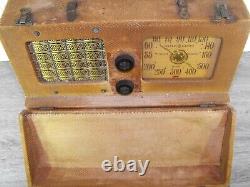 GE General Electric Interceptor BEAM-A-SCOPE Vintage AM Tube Radio WORKING