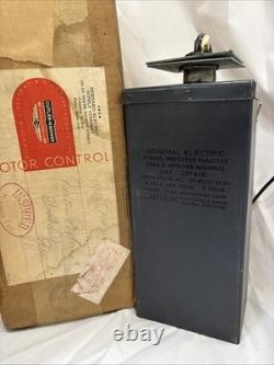 GE General Electric Oil Filled Capacitor Pyranol Protective Original Vintage